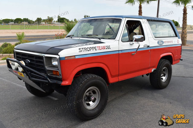 1983 ford bronco 4x4 jimmy dobbs motorsports - bill stroppe team chase car
