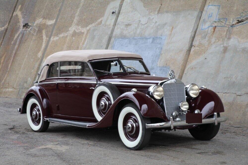 1938 mercedes benz 320 cabriolet burgundy quality older restoration