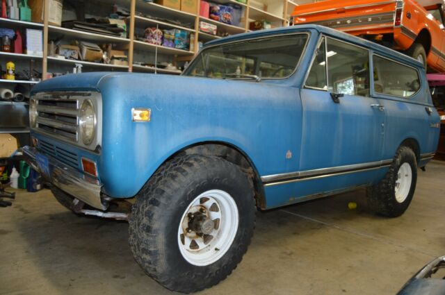 1972 scout ii blue/blue 4.2l automatic 4x4 very rare