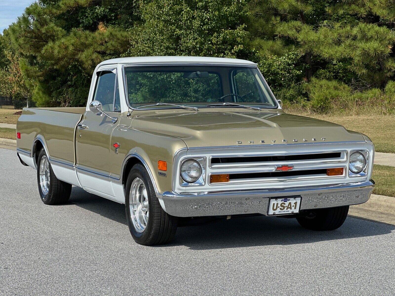 1968 chevrolet c10 custom cab 396 big block automatic wooden bed