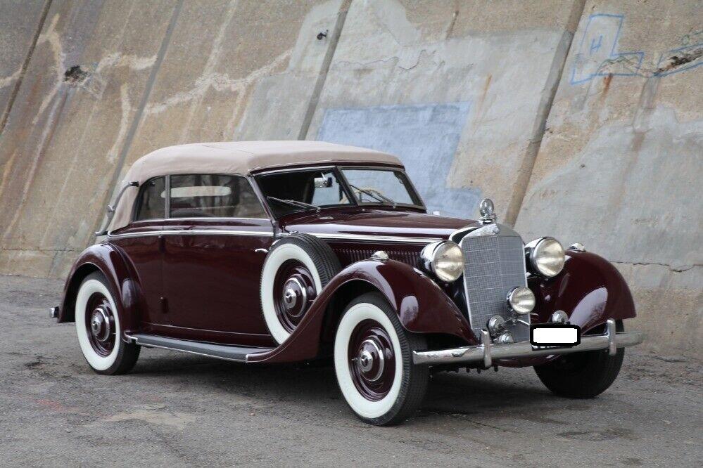 1938 mercedes benz 320 cabriolet gasoline burgundy