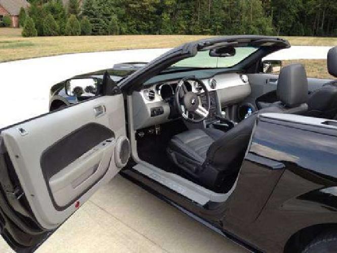 2007 07 ford mustang gt convertible 5 speed manual triple black loaded in anderson, in