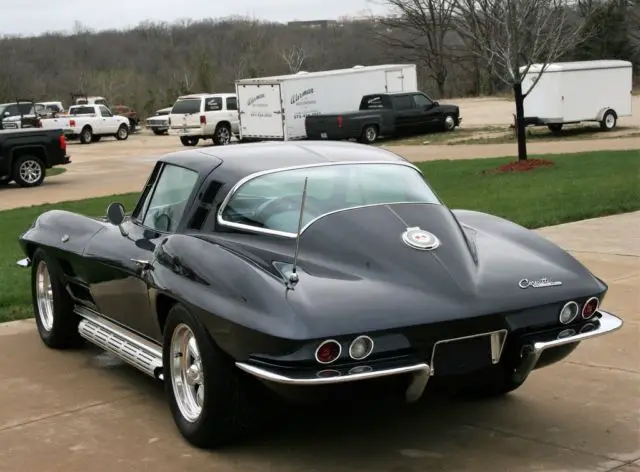 1964 corvette coupe l76 327ci 365hp power brakes, 4 speed daytona blue on blue