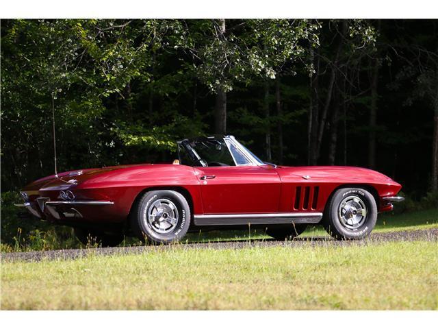1966 chevrolet corvette stingray burgundy 327ci 4 speed