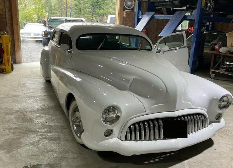 1948 buick roadmaster white sedan 78900 miles