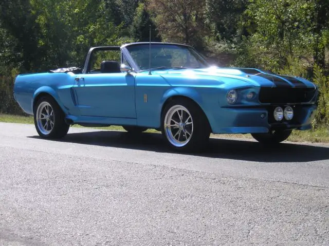 1967 mustang convertible eleanor custom! 500 h.p.! b-5 blue! beautiful!