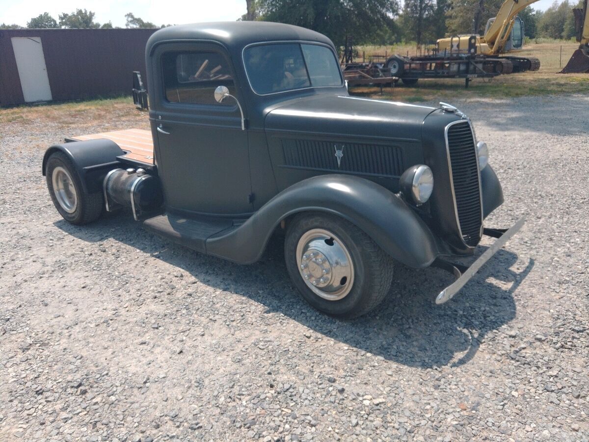 1937 ford f pickup black rwd automatic