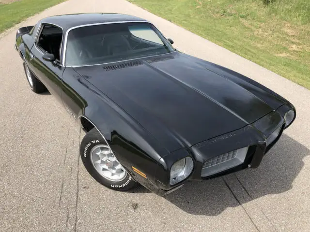 1973 pontiac firebird 46213 miles black coupe pontiac v8 3 speed automatic