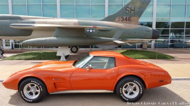 1976 chevrolet corvette stingray #'s matching 4-speed flame red / video
