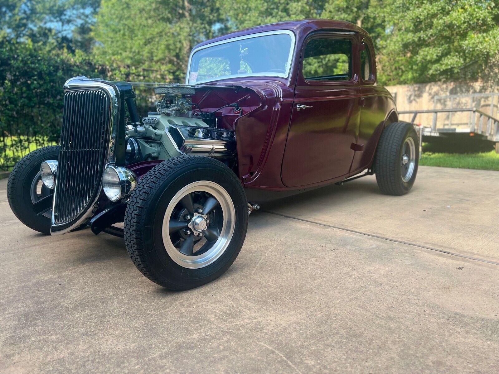 1934 ford coupe real steel hot rod with a hemi