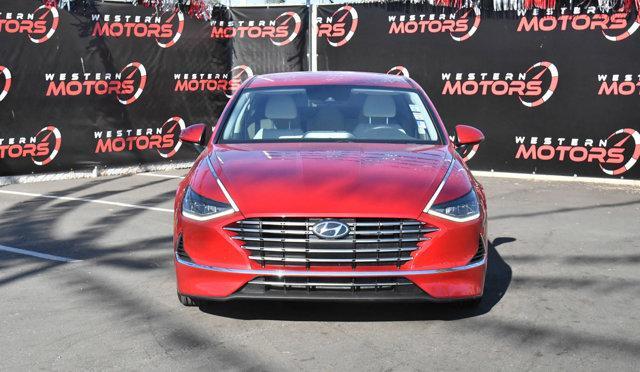 2021 hyundai sonata hybrid blue