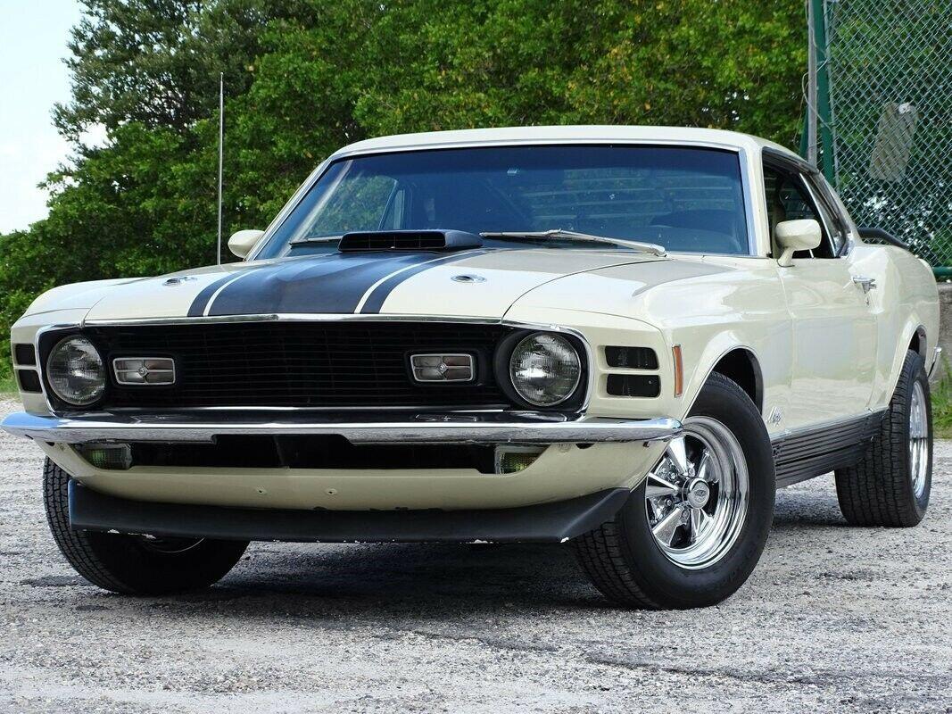 1970 ford mustang mach 1 light ivy yellow 351 cid v8 automatic