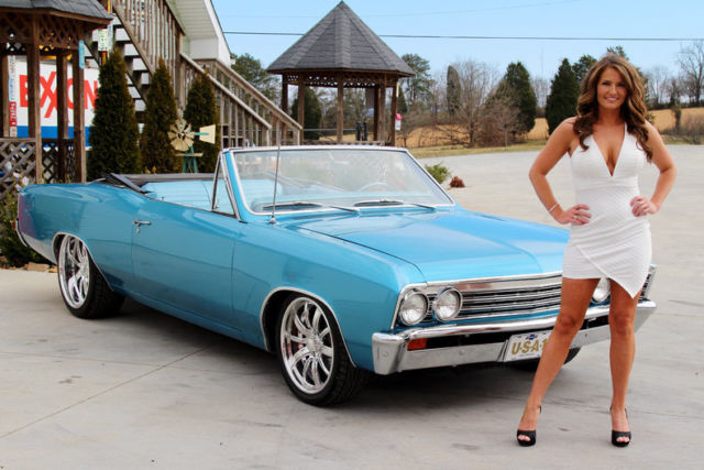1967 chevy malibu convertible 283 4 speed four wheel pdb ps chevelle style