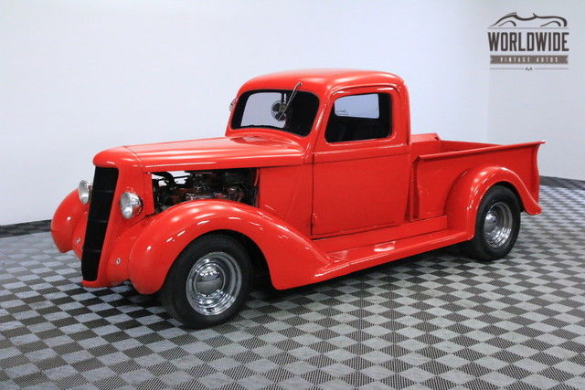 1937 red ultra rare restored v8 hot rod!