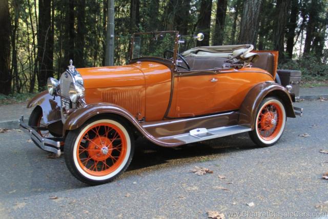1929 ford model a roadster. restored. excellent!