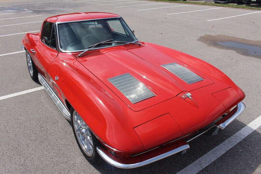 1963 chevrolet stingray corvette riverside red fresh paint split window