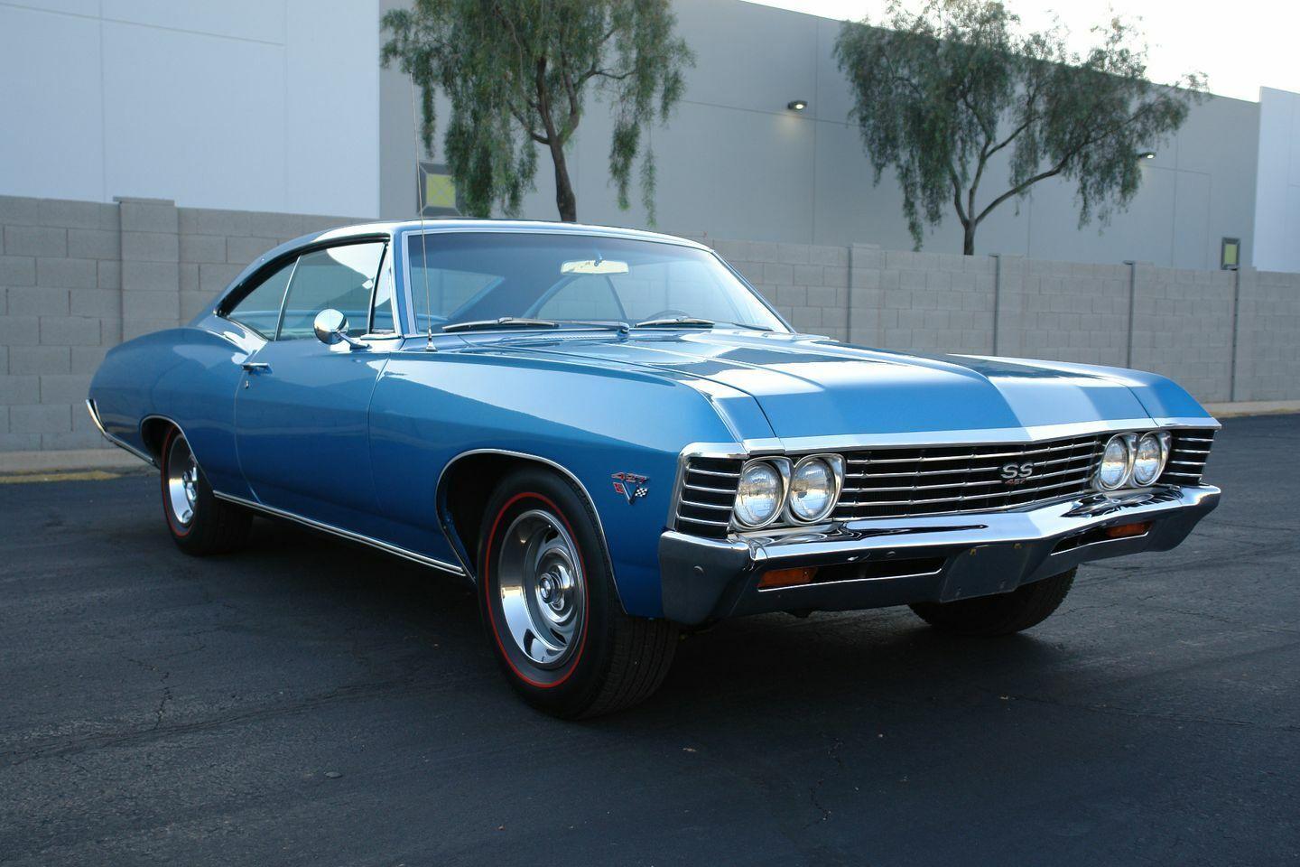 1967 chevrolet impala ss 427 blue with 66520 miles