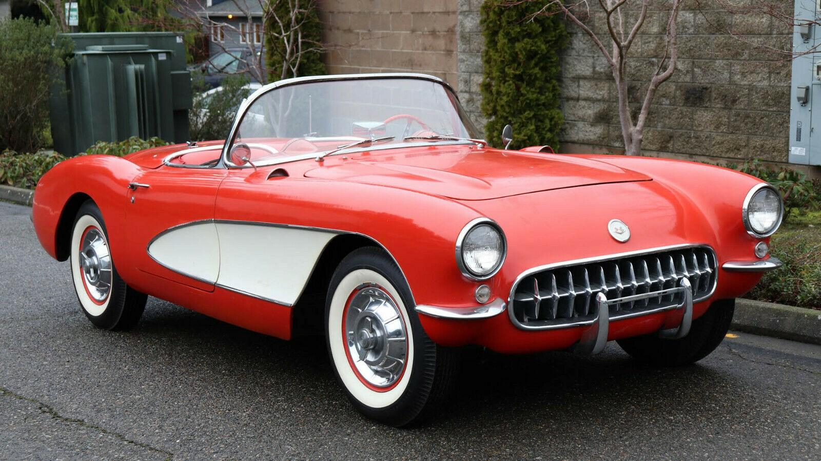 1956 chevrolet corvette convertible roadster 2x4 a/t 265/225hp automatic