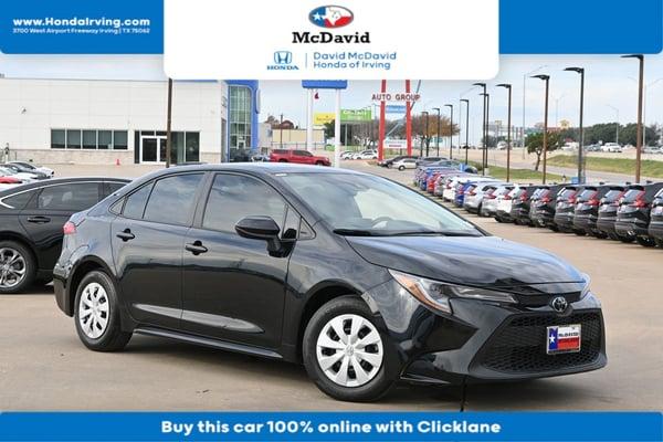 2022 toyota corolla in dallas, texas