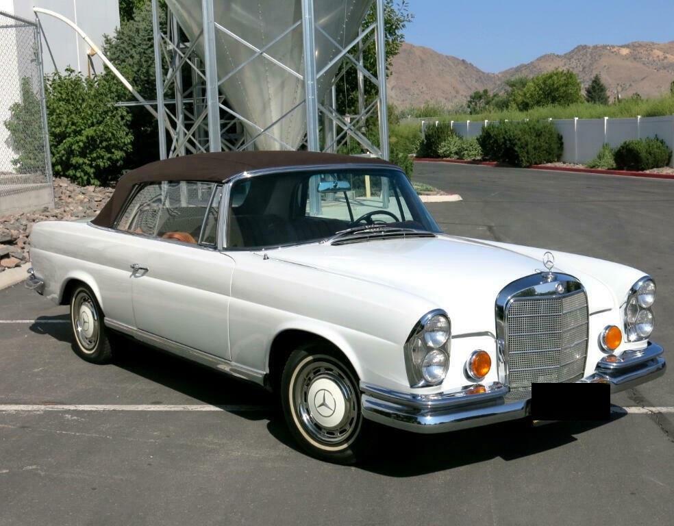 1966 mercedes-benz 200-series convertible 250se 5 passenger cabriolet