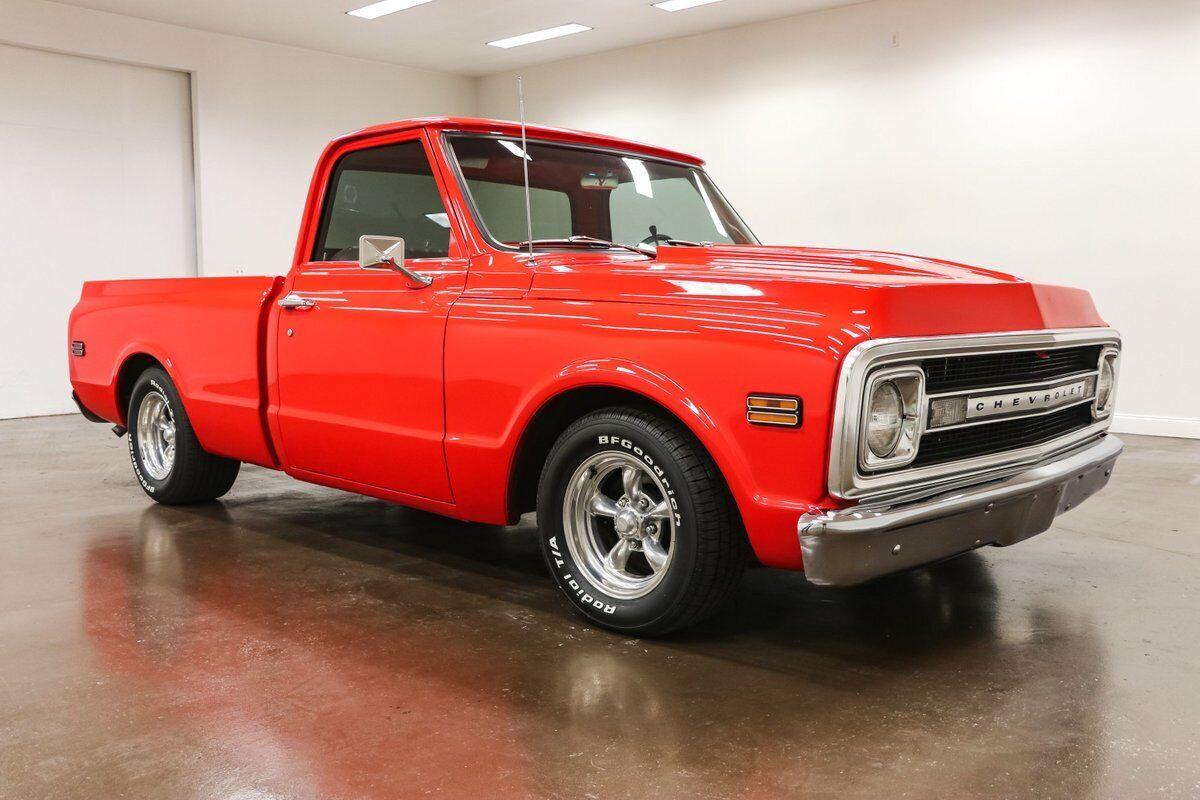 1970 chevrolet c 10 73702 miles red truck 350ci v8