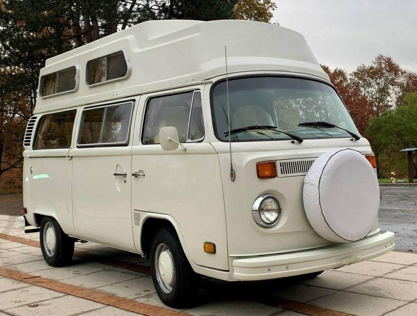 1976 volkswagen bus adventure wagon pop top 4speed vintage true survivor