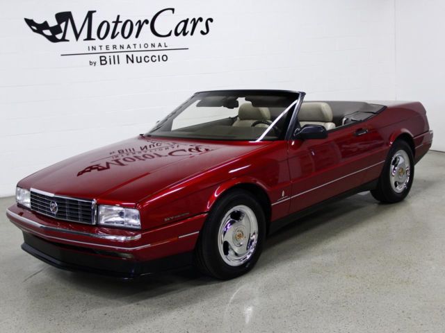 1993 cadillac allante - pearl red/ beige - 22k miles! northstar v8! last year!