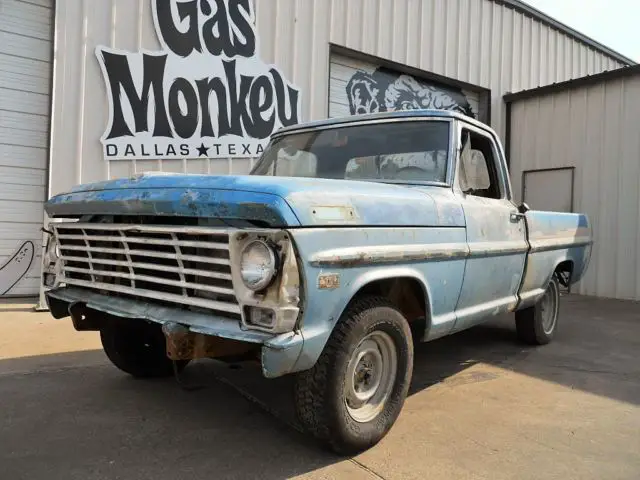 1967 ford f100 swb 302 v8 3 spd project offered by gas monkey garage*no reserve