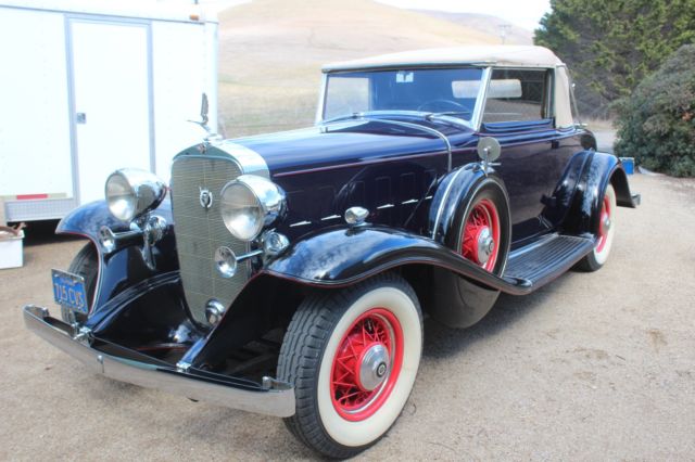 1932 cadillac model 355 b convertible coupe long time california car