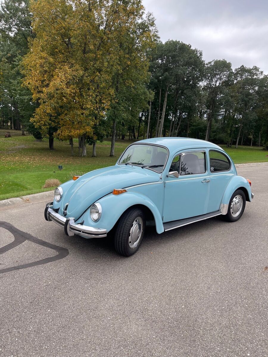 1973 volkswagen beetle coupe blue rwd manual standard