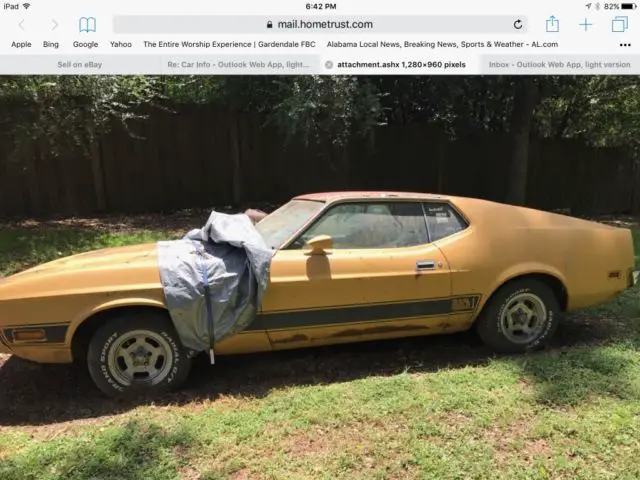 project car-1973 mach i mustang-got married, had a baby-daddy's toy has to go