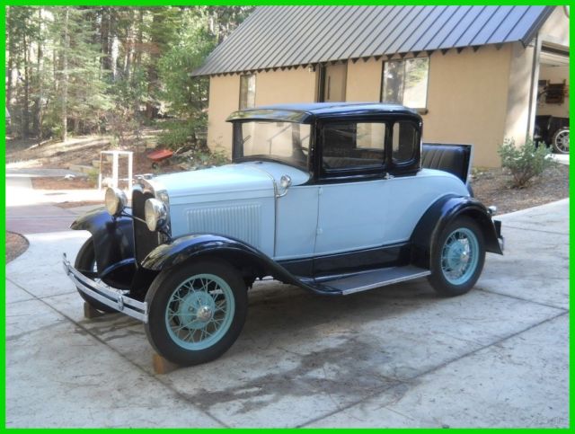original stock 1930 ford model a 5 window coupe 4cyl/3sp manual 28 32 34 35 36