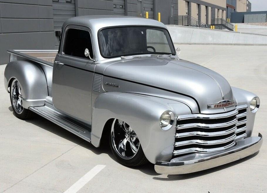 1954 chevrolet 3100 silver 5 window 327 cid v8 700r4
