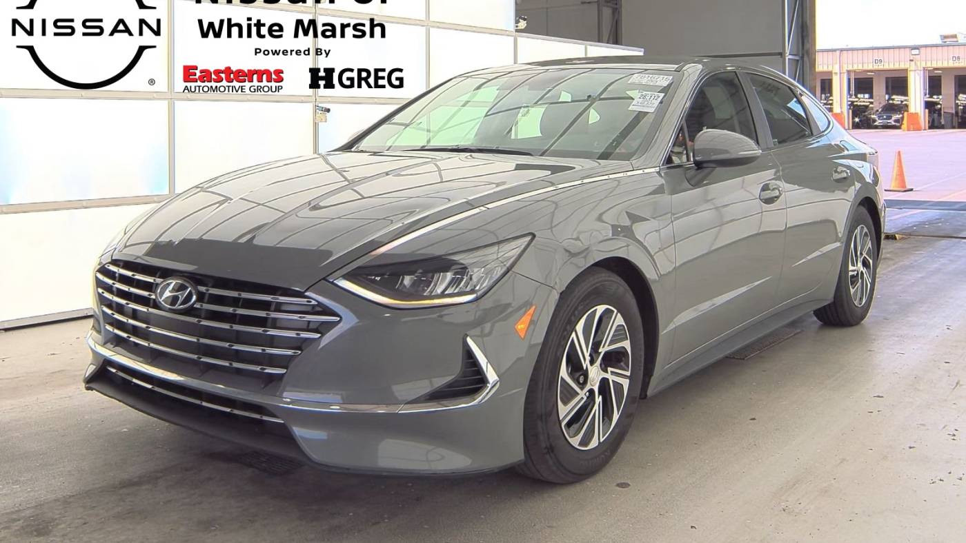 2021 hyundai sonata hybrid blue