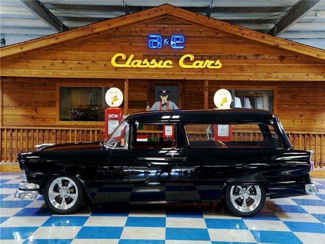 1956 ford ranch wagon resto mod â€“ black