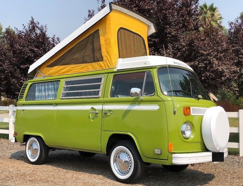 1974 volkswagen bus westfalia camper 60k original miles