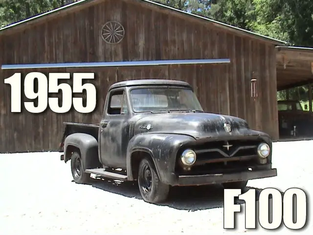 1955 ford f100 - georgia barn find