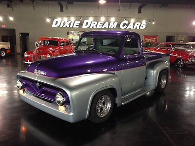 1954 ford f-100 350ci gm crate 700r4 ps pdisc leather vintage air pickup truck