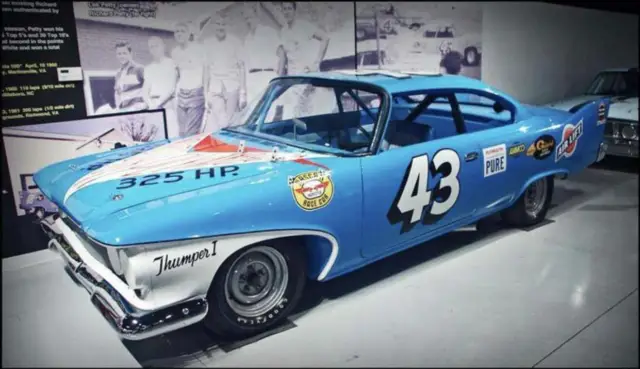 richard petty's 1960 plymouth fury stock car