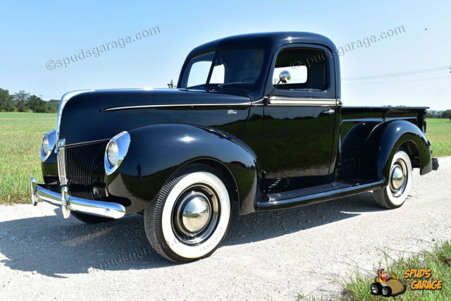 1940 ford 1/2 ton pick-up flathead v8 "all steel" body-off restoration