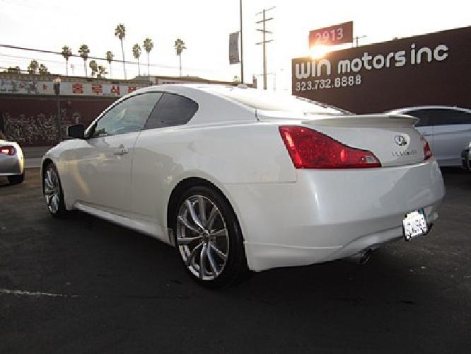 2008 infiniti g37 s 2door white 90,069 mile in los angeles, ca