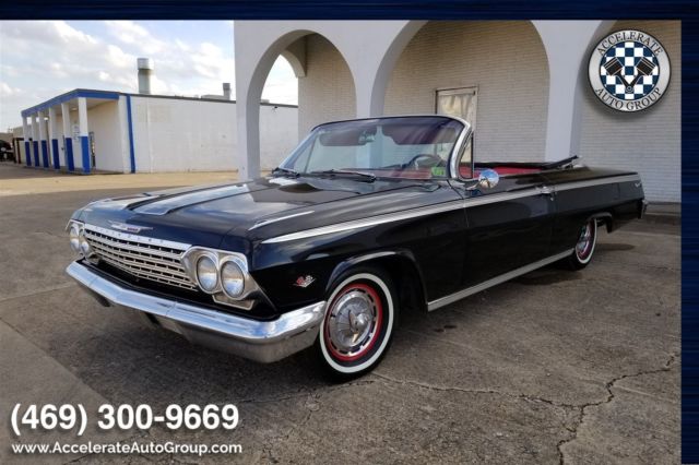 1962 black 327 v8, real black/red ss!