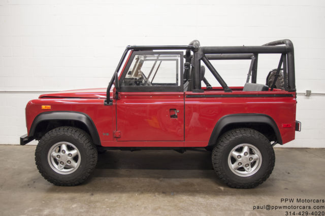 1994 land rover defender convertibl clean carfax! original paint! ice cold a/c!