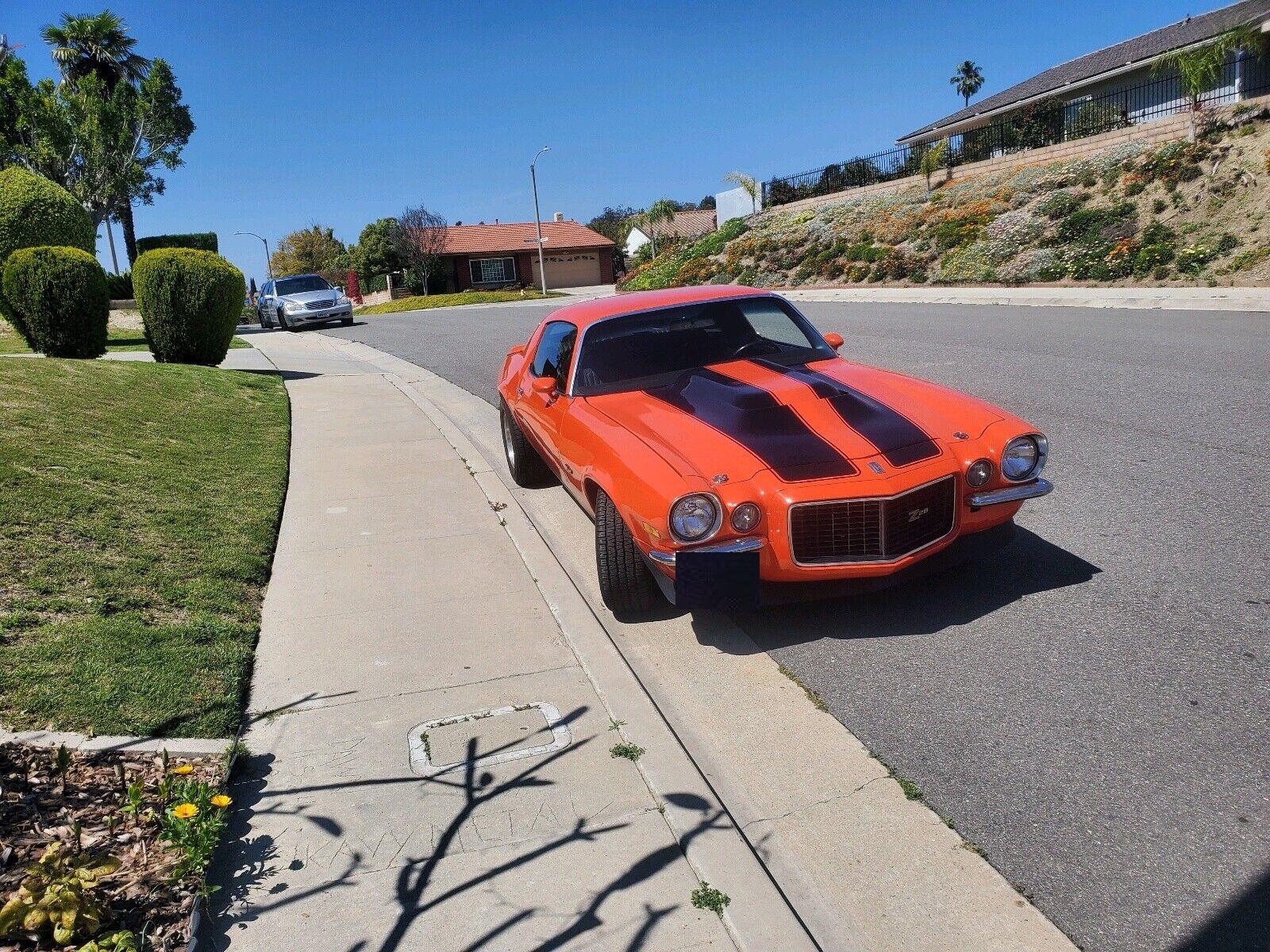1970 chevrolet camaro rs z28 79585 miles hugger orange
