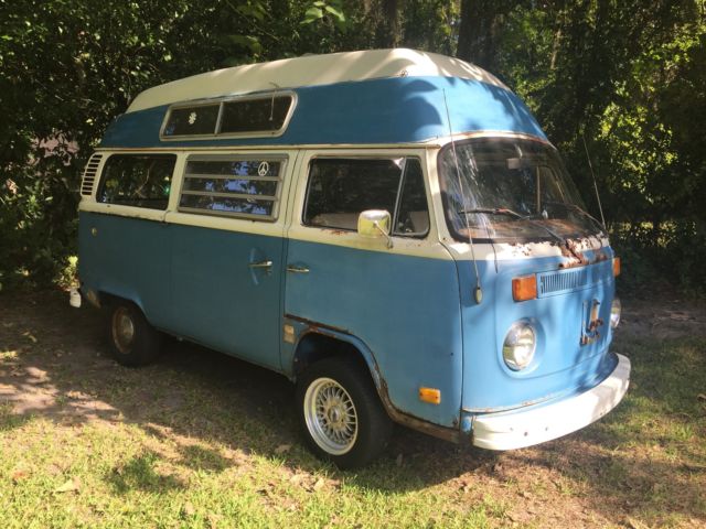 1974 volkswagen bus safari top, auto, runs and drives, no reserve, high bid wins