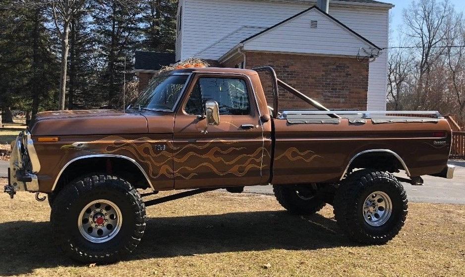 1976 ford f-250 highboy custom super cool truck