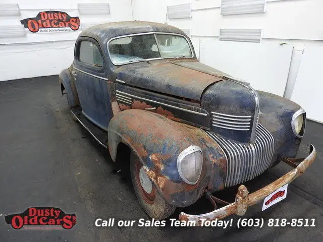 1939 black rare opera coupe complete 242 i6 3 spd manual!
