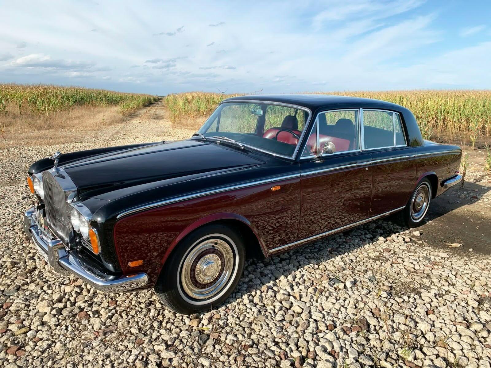 1969 rolls-royce silver shadow masons black over burgundy