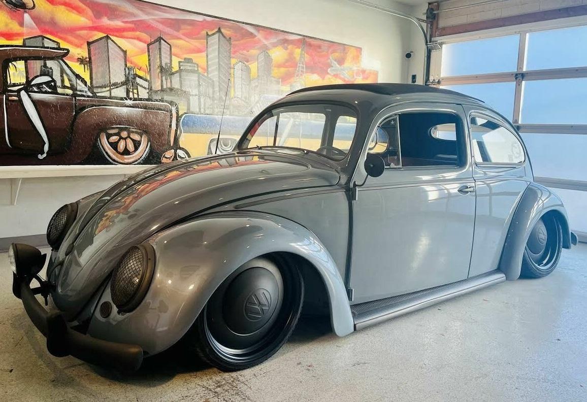 1956 volkswagen beetle classic cement grey 1h5 fresh paint