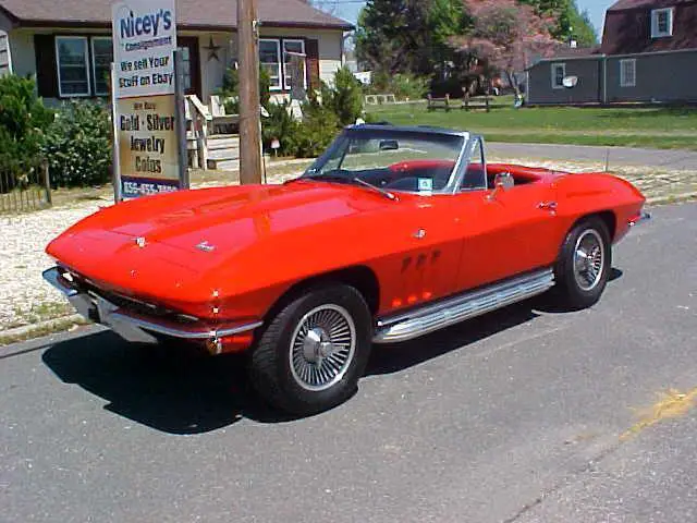 exceptional 1966 corvette stingray convertible w/ hardtop .. must see